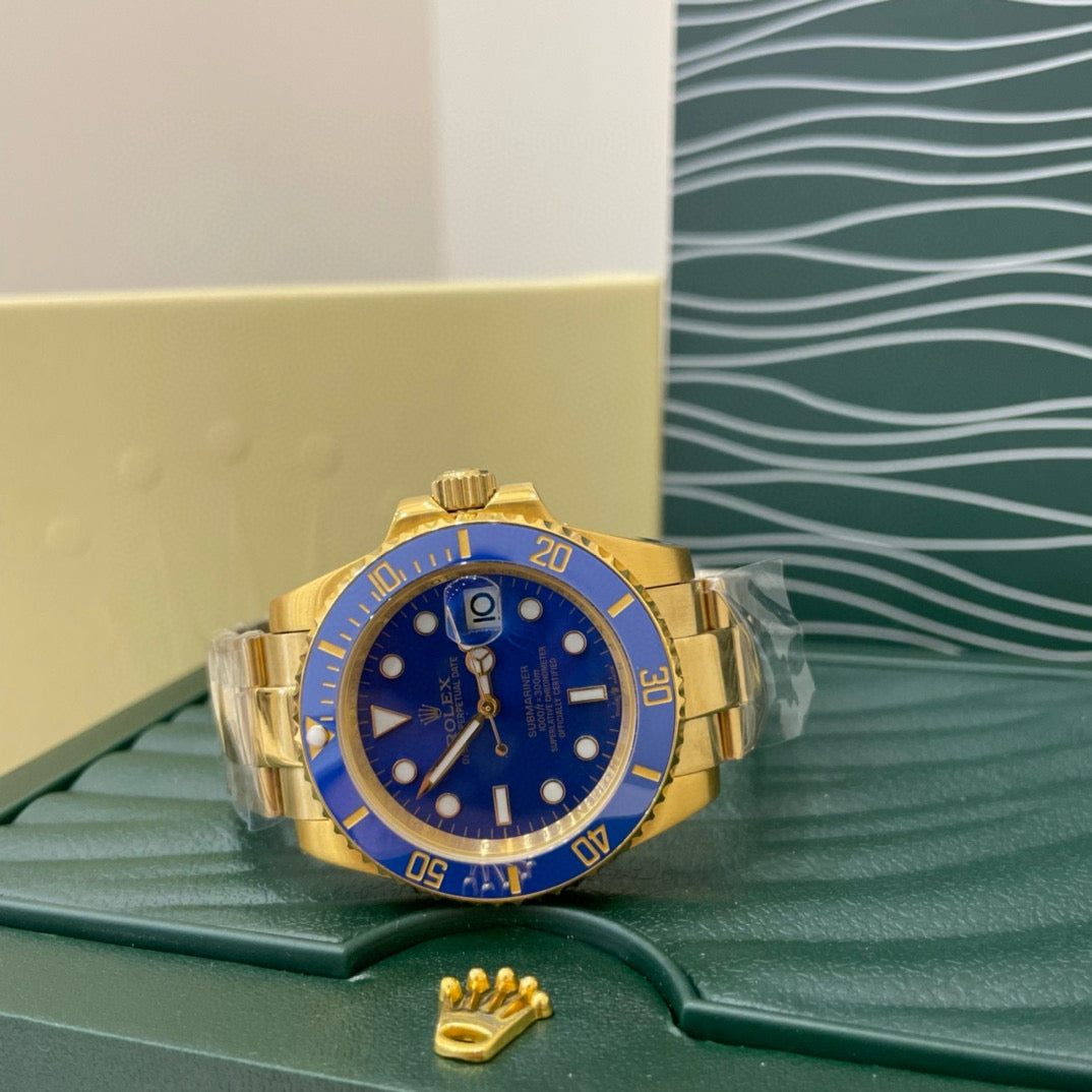 ROLEX SUBMARINER GOLD/BLUE